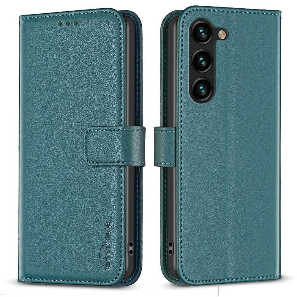 BINFEN COLOR BF17 For Samsung Galaxy S23 Wallet Stand Phone Cover PU Leather Smartphone Case BINFEN COLOR BF17 For Samsung Galaxy S23 Wallet Stand Phone Cover PU Leather Smartphone Case
